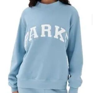 Parke varsity mock neck sweatshirt with matching sweatpants